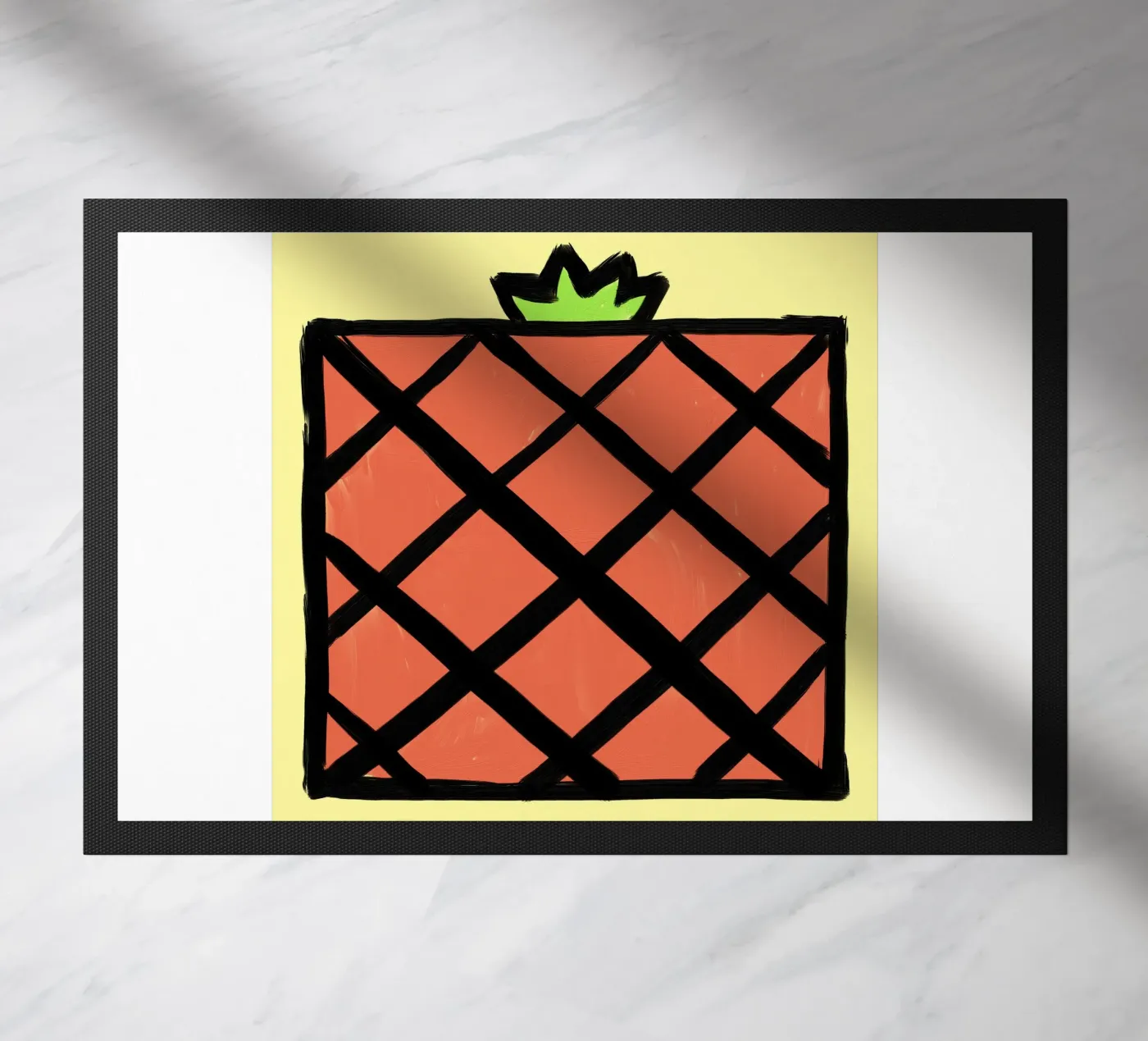 Pineapple doormat by Johannes Lott Illustration