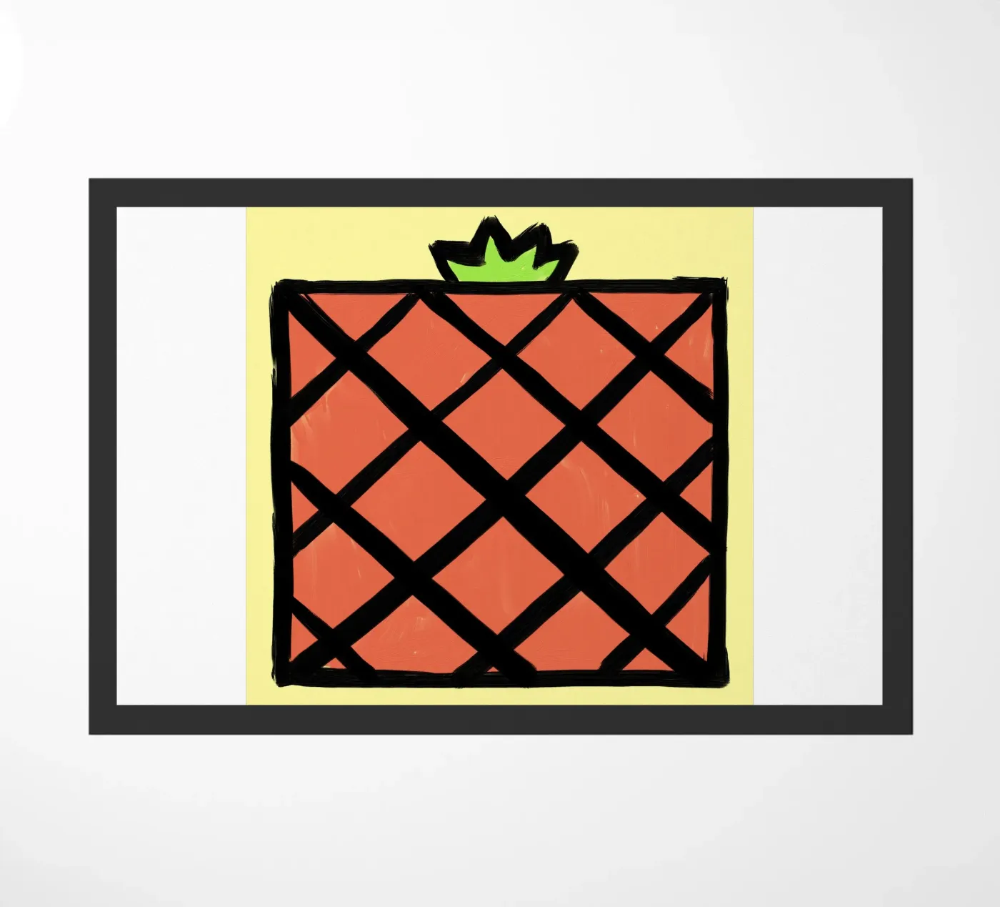 Pineapple doormat by Johannes Lott Illustration