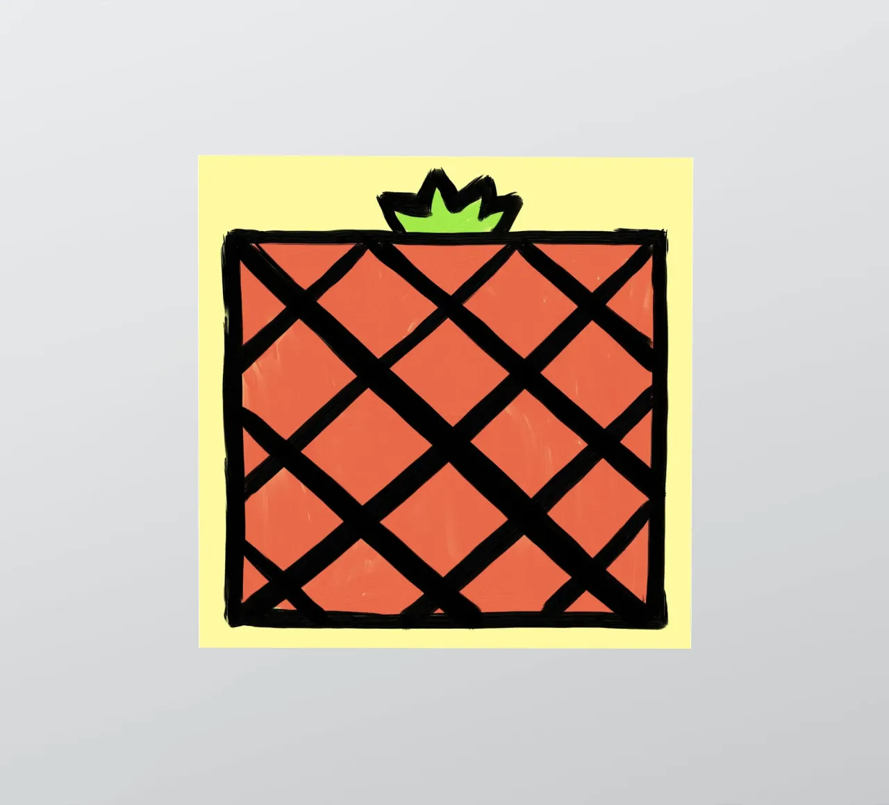 Pineapple sticker by Johannes Lott Illustration