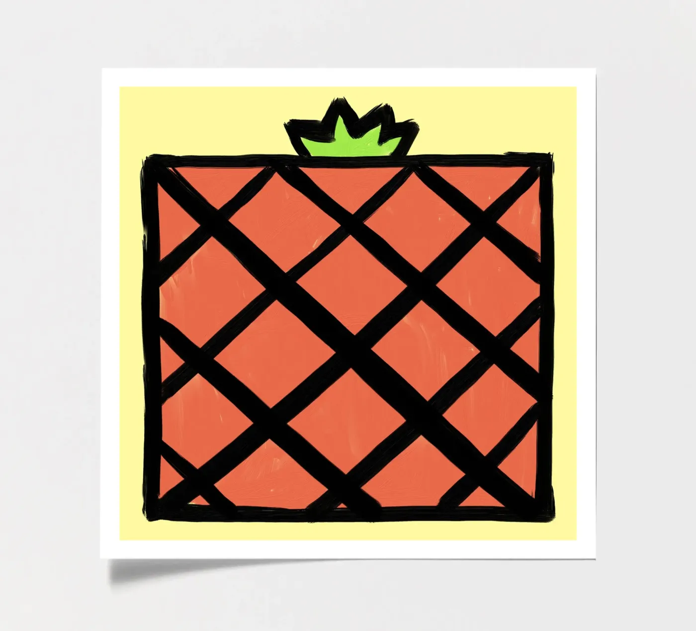 Pineapple stickervel van Johannes Lott Illustration