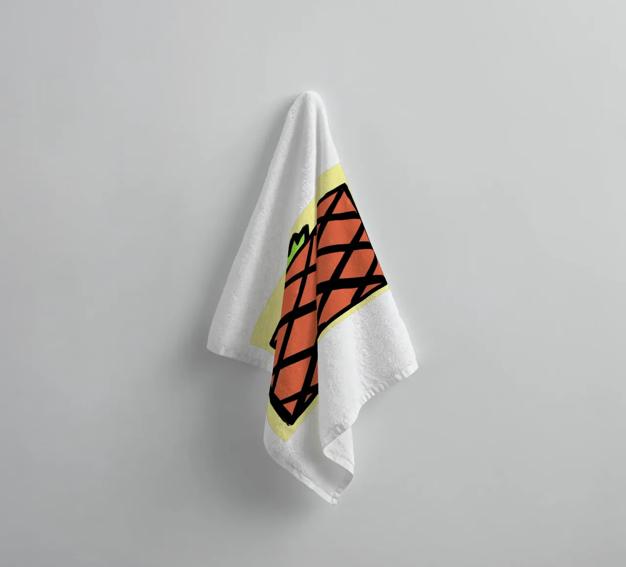 Pineapple towel by Johannes Lott Illustration