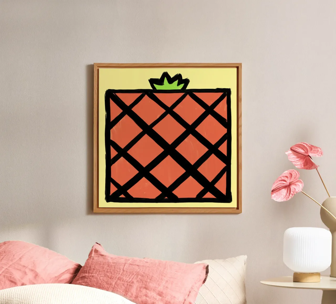 Pineapple forex plate by Johannes Lott Illustration