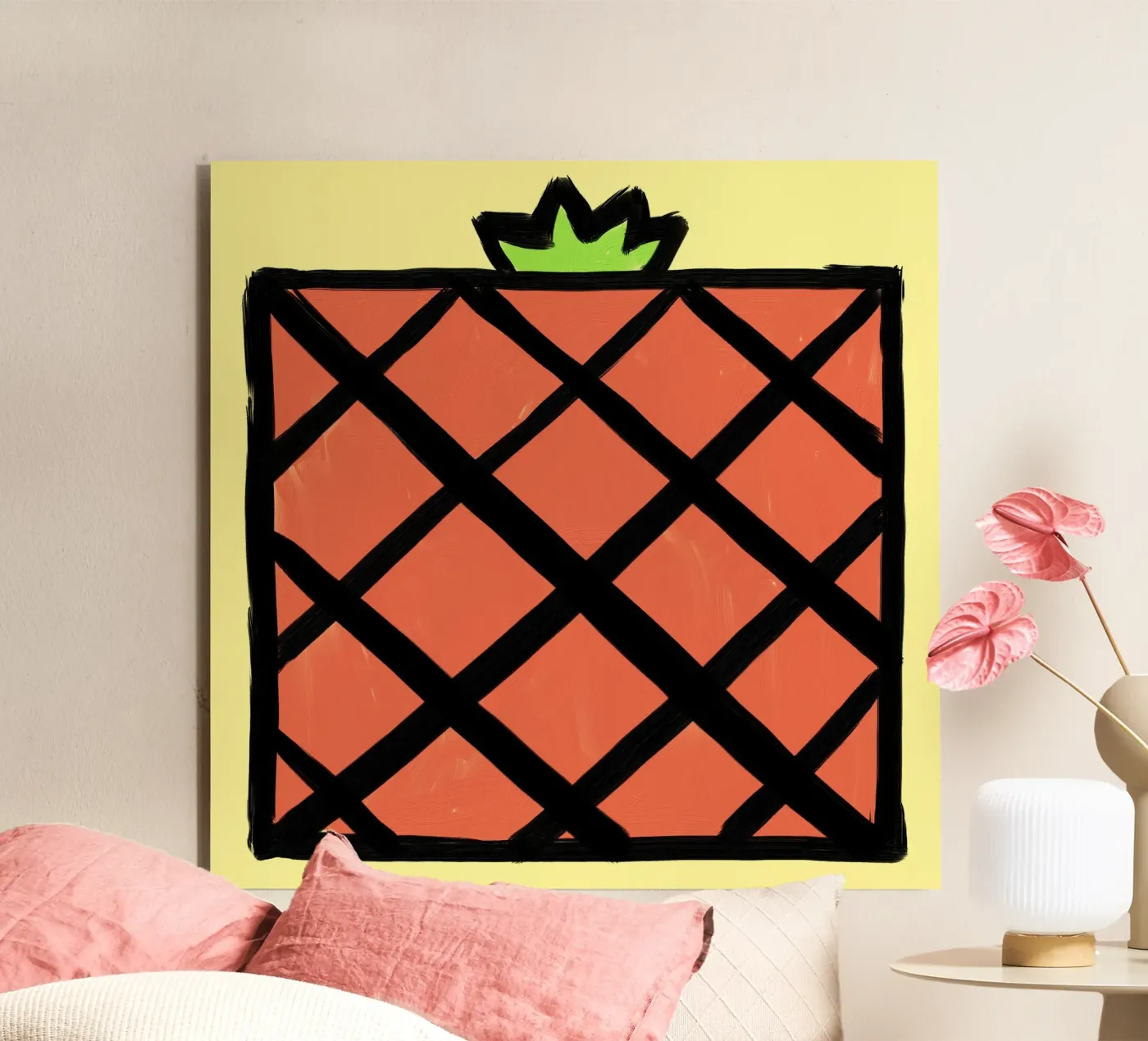 Pineapple forex plate by Johannes Lott Illustration