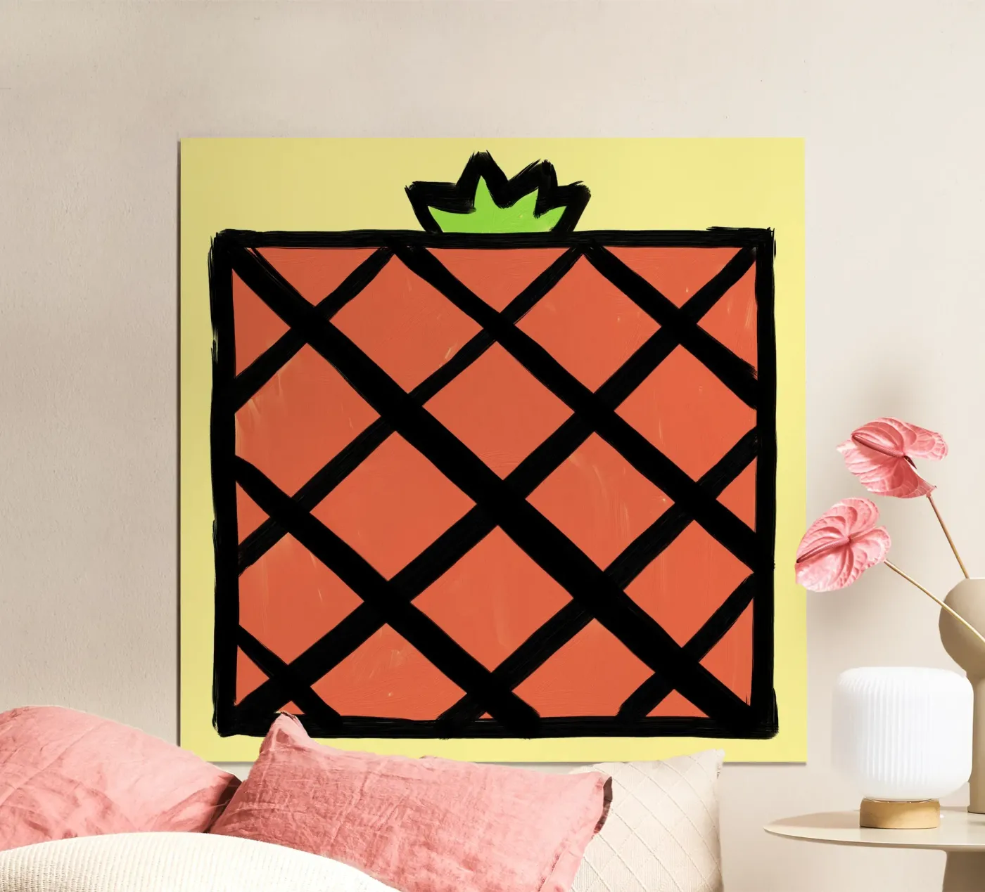 Pineapple poster by Johannes Lott Illustration