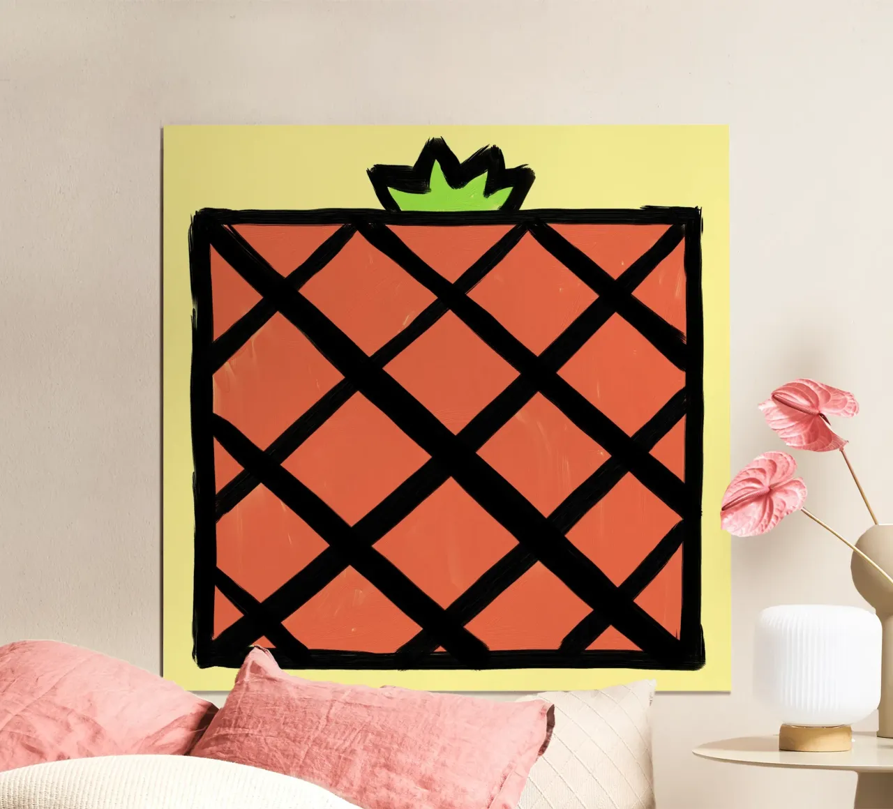 Pineapple poster by Johannes Lott Illustration