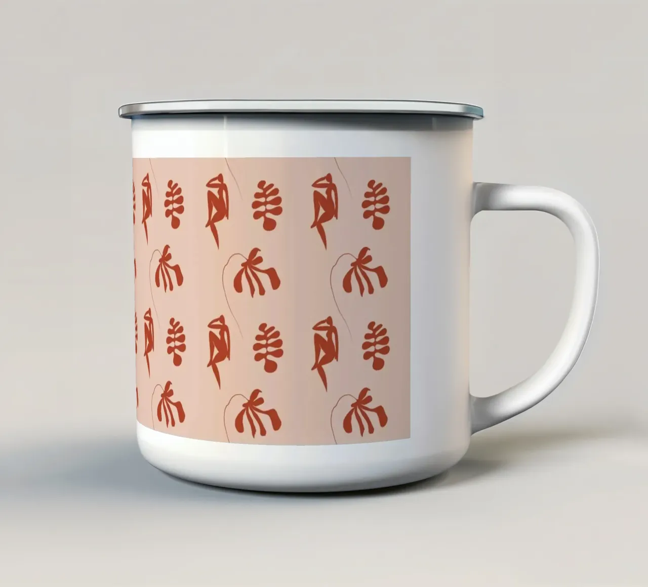 Pattern Love No 145 tazza in smalto da treechild