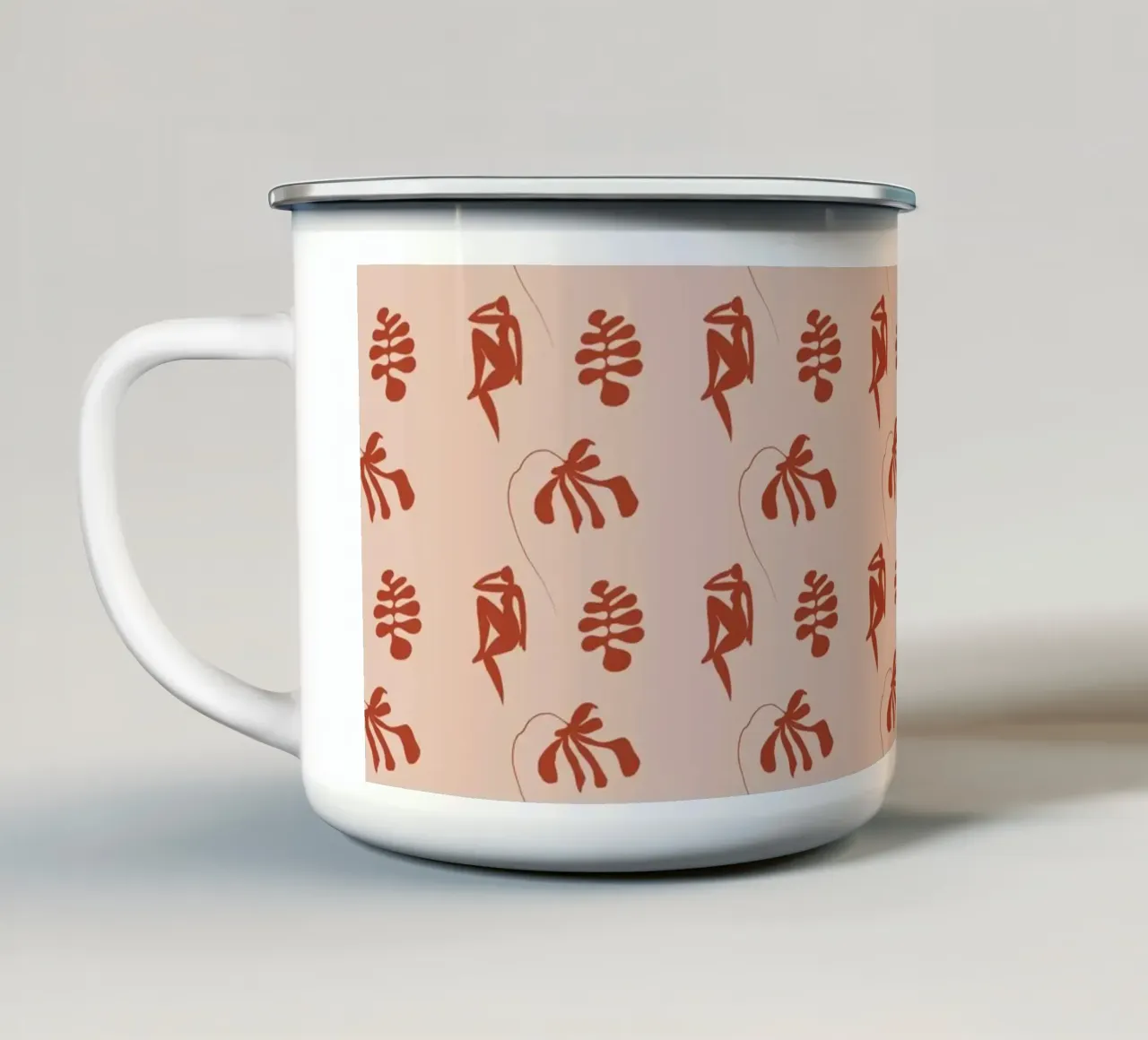 Pattern Love No 145 tazza in smalto da treechild