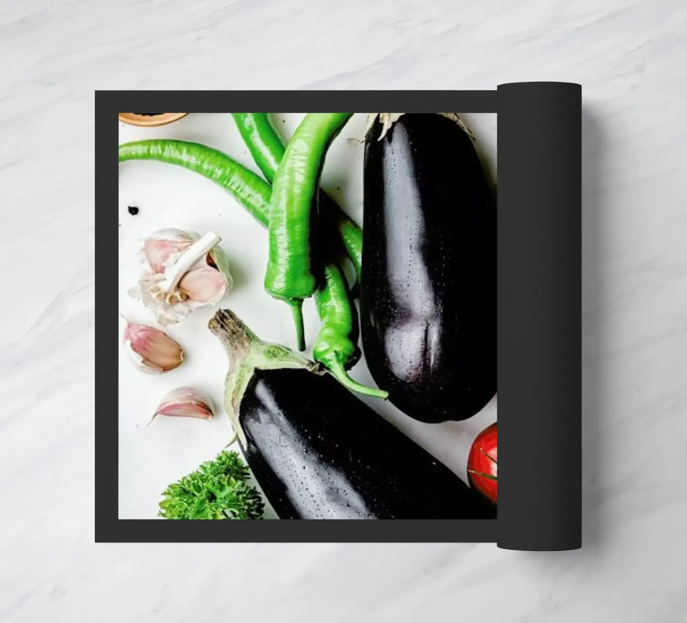 Auberginen deurmat van Eat this