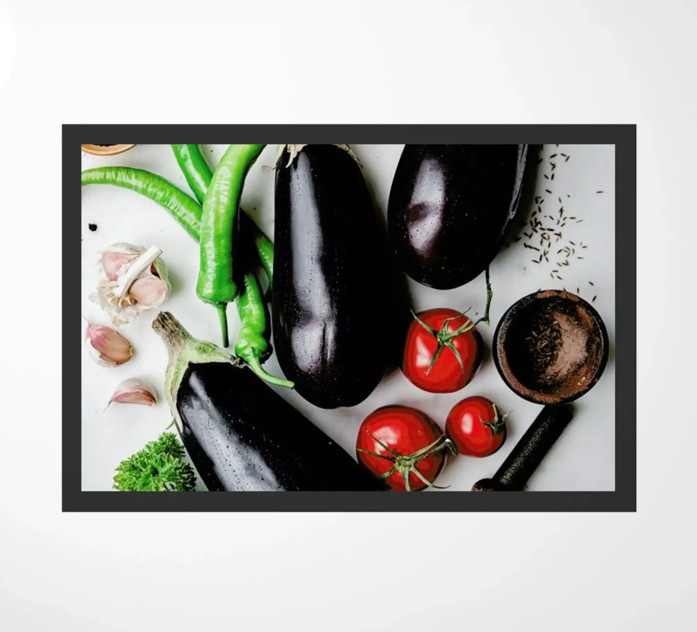 Auberginen deurmat van Eat this