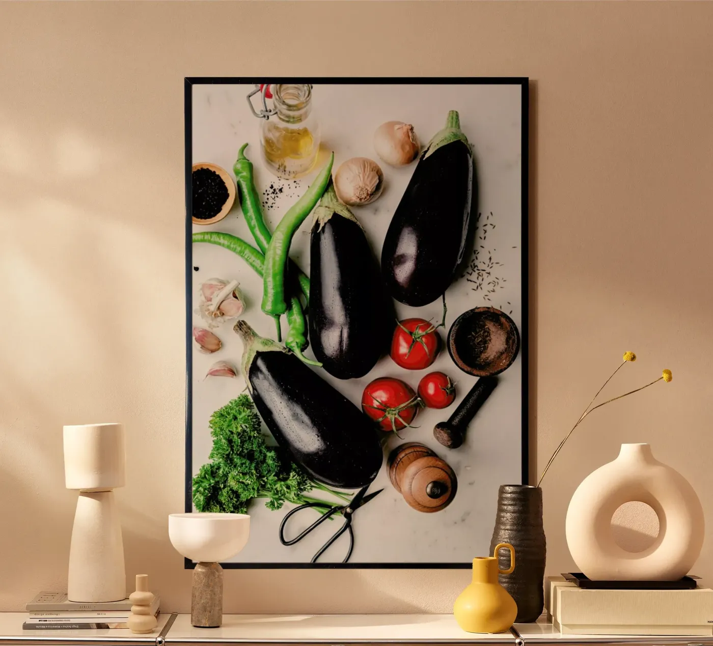 Auberginen Poster von Eat this