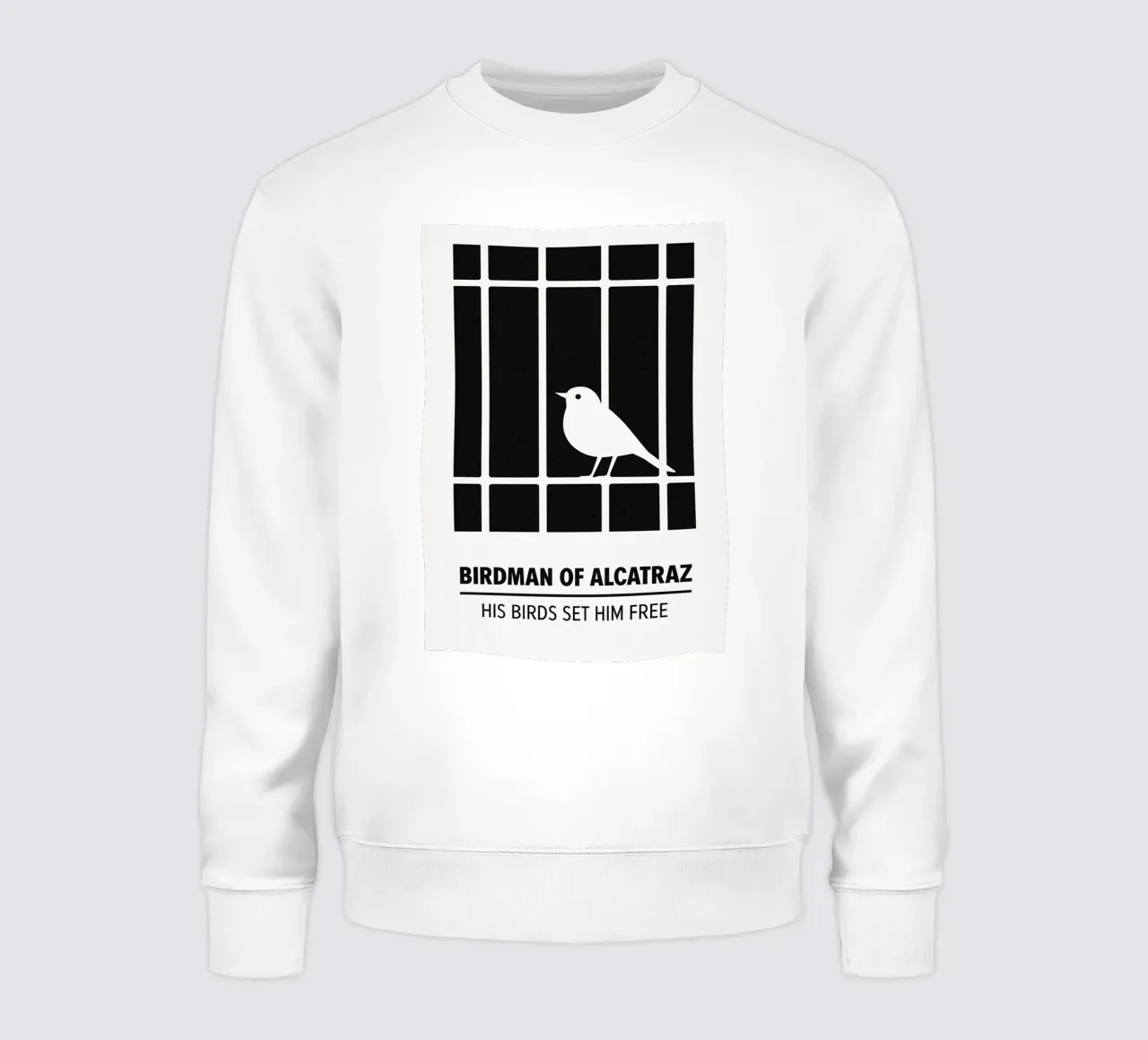 Birdman Of Alcatraz Print felpa da MoviesArt