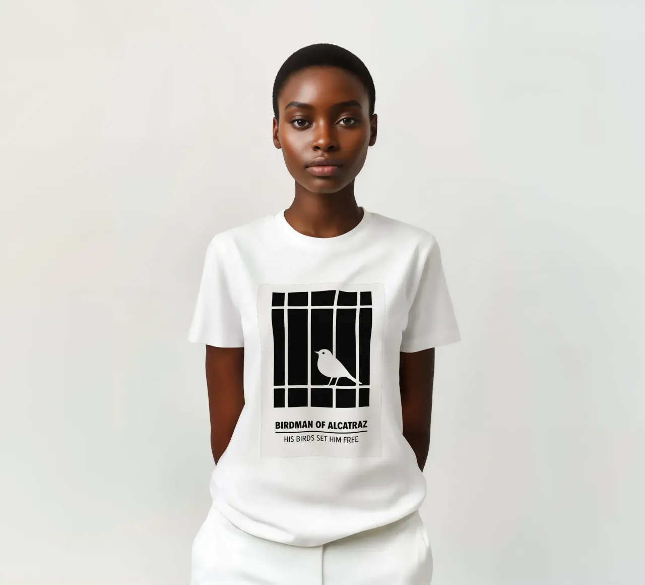 Birdman Of Alcatraz Print t-shirt da MoviesArt