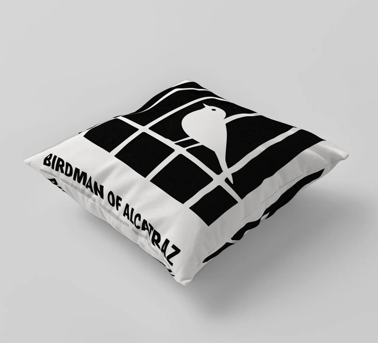 Birdman Of Alcatraz Print cuscino da MoviesArt