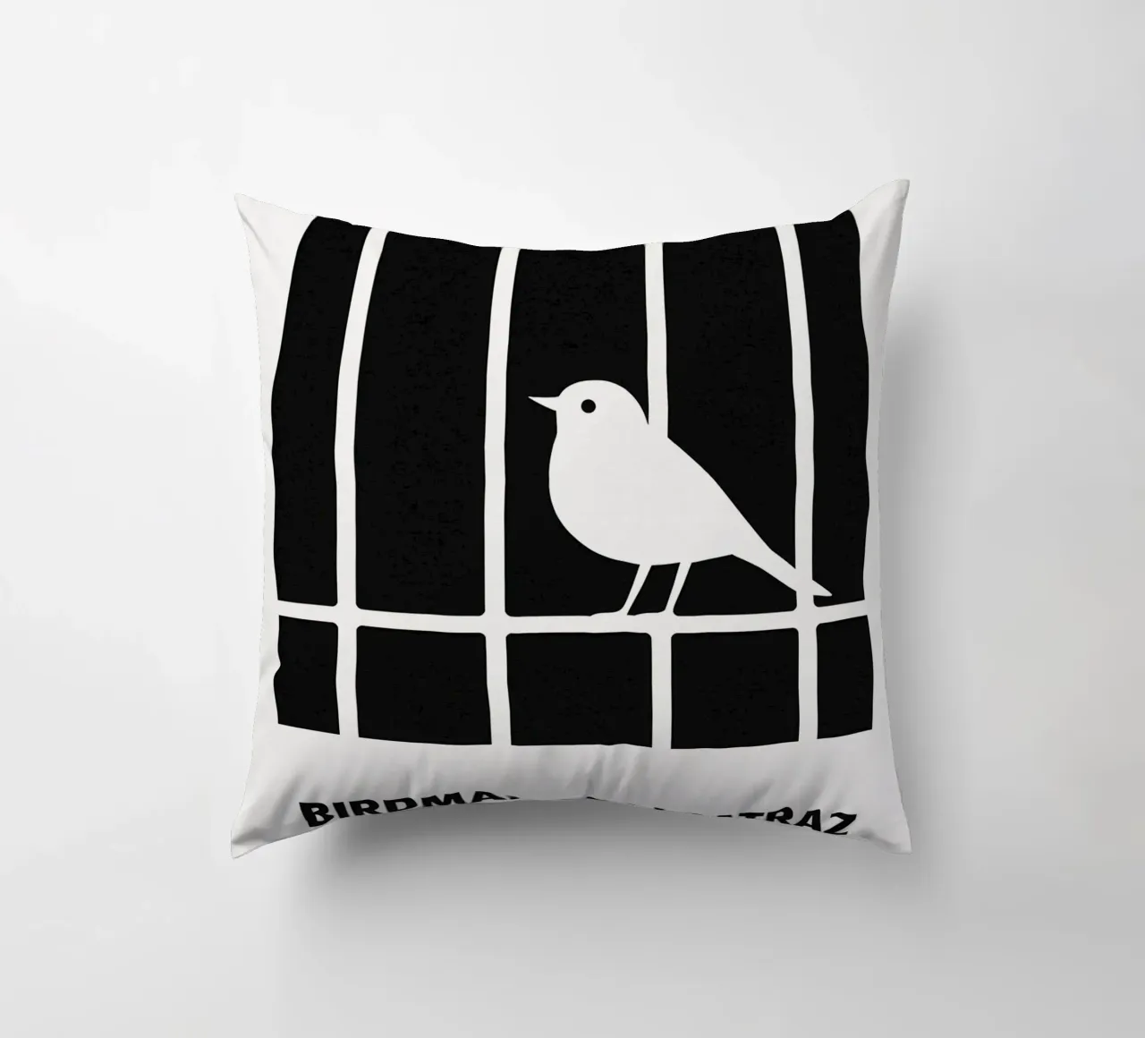 Birdman Of Alcatraz Print cuscino da MoviesArt