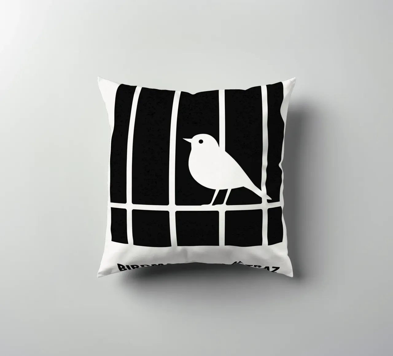 Birdman Of Alcatraz Print cuscino da MoviesArt