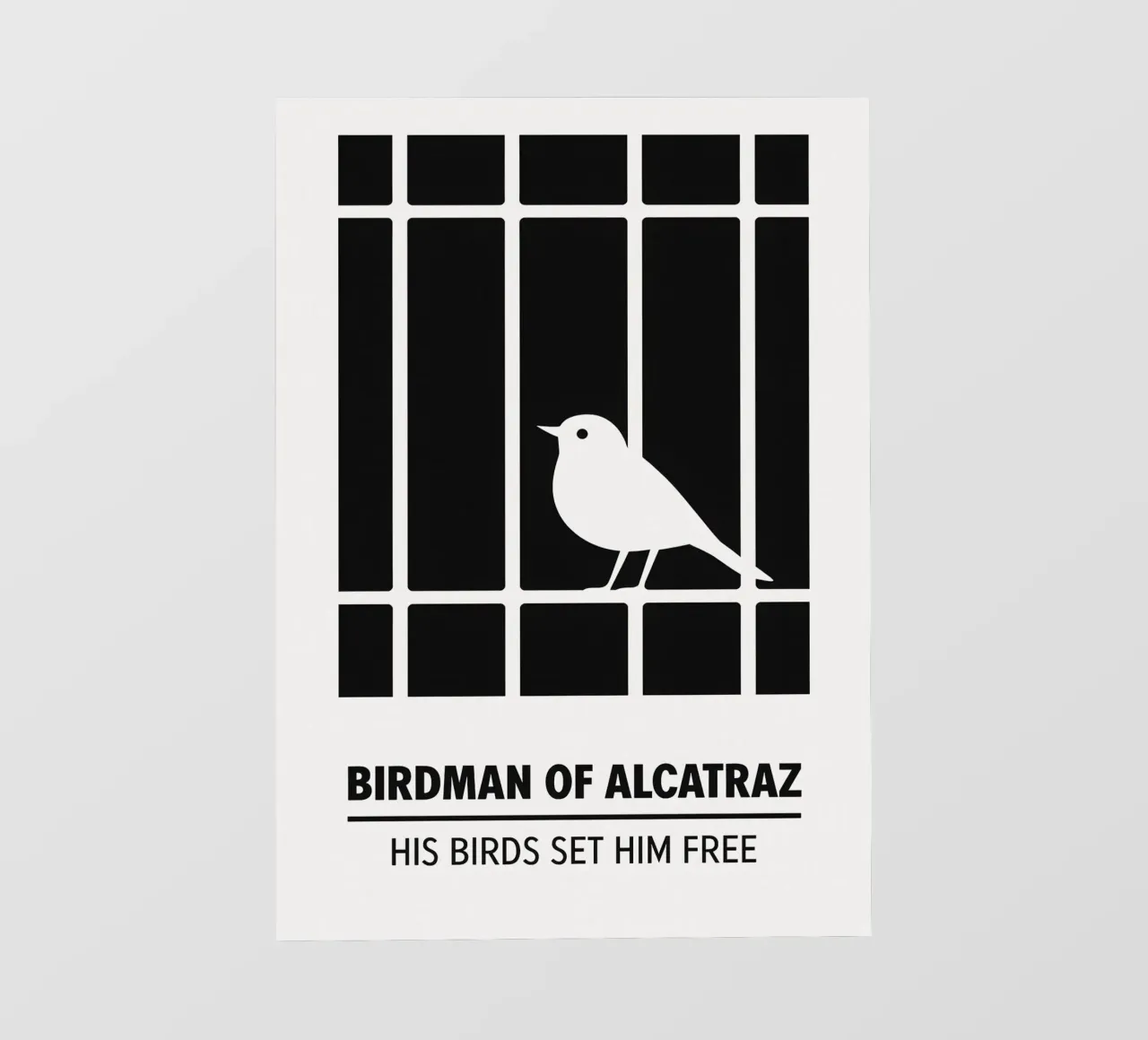 Birdman Of Alcatraz Print pellicola backlit da MoviesArt
