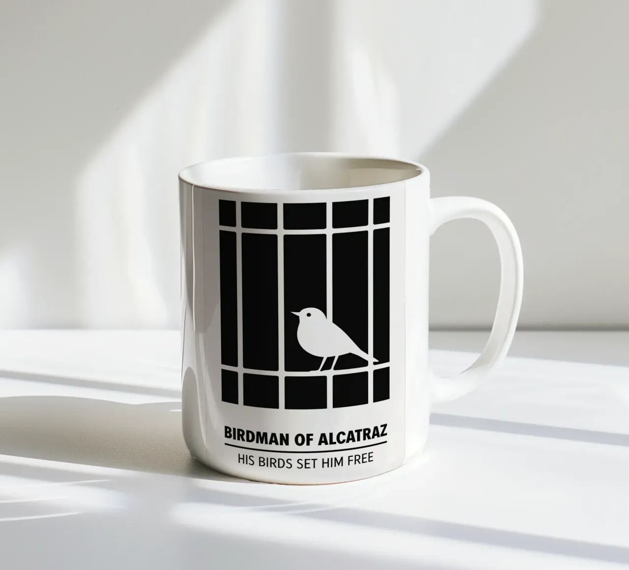 Birdman Of Alcatraz Print tazza in ceramica da MoviesArt