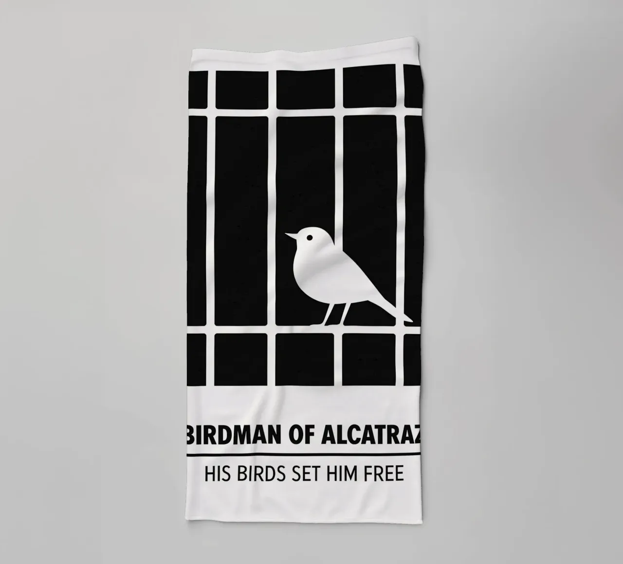 Birdman Of Alcatraz Print asciugamano da bagno da MoviesArt
