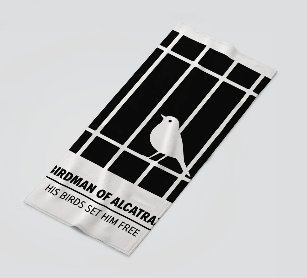 Birdman Of Alcatraz Print telo mare da MoviesArt