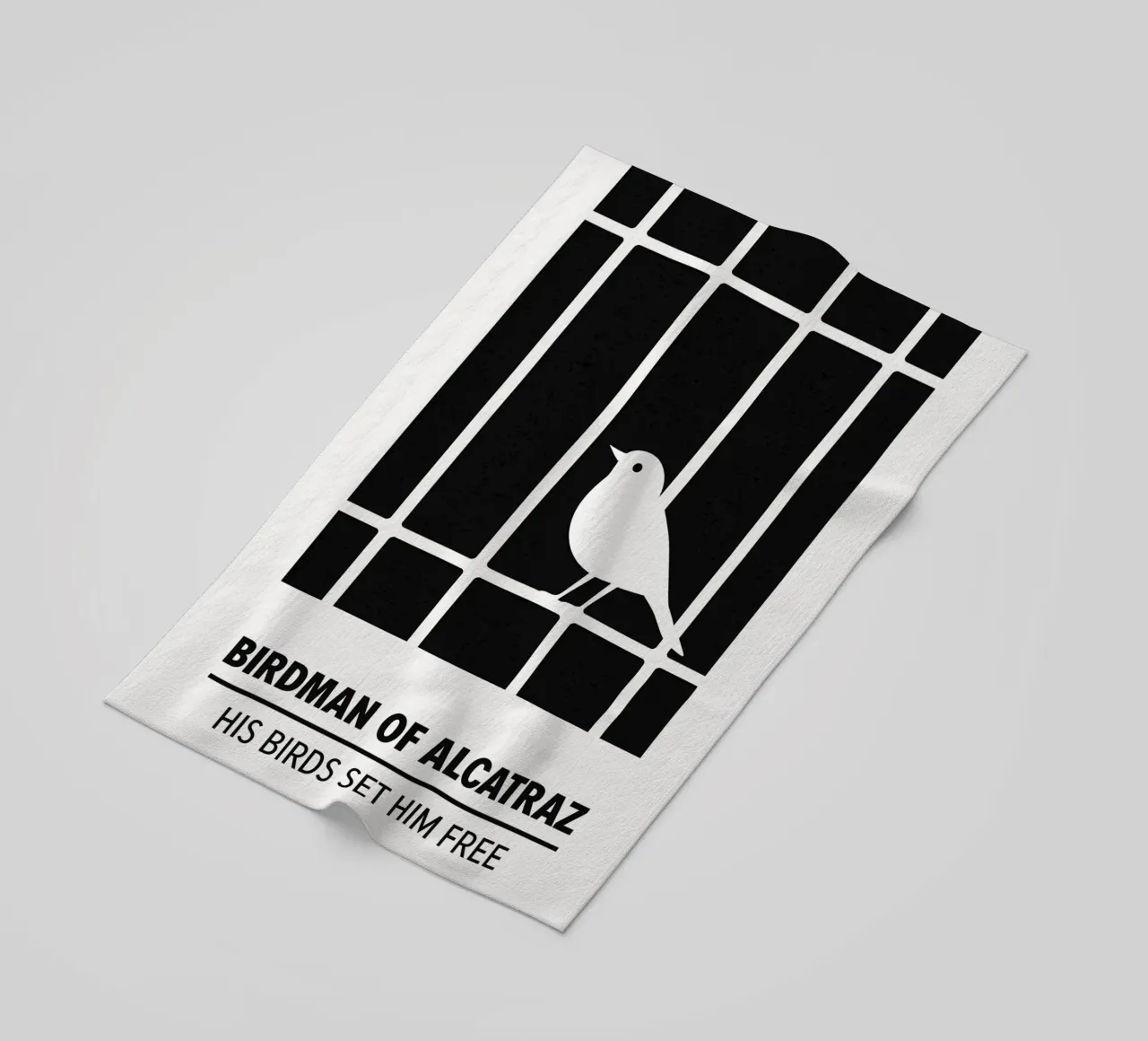 Birdman Of Alcatraz Print telo mare da MoviesArt