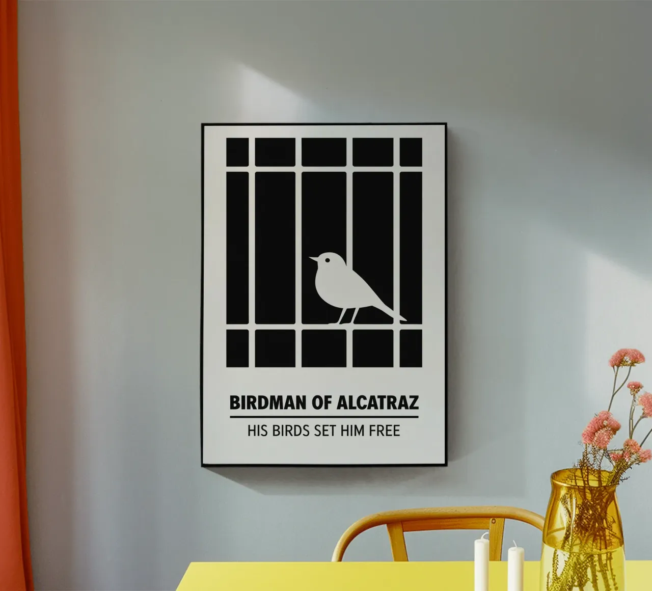 Birdman Of Alcatraz Print plexiglass da MoviesArt