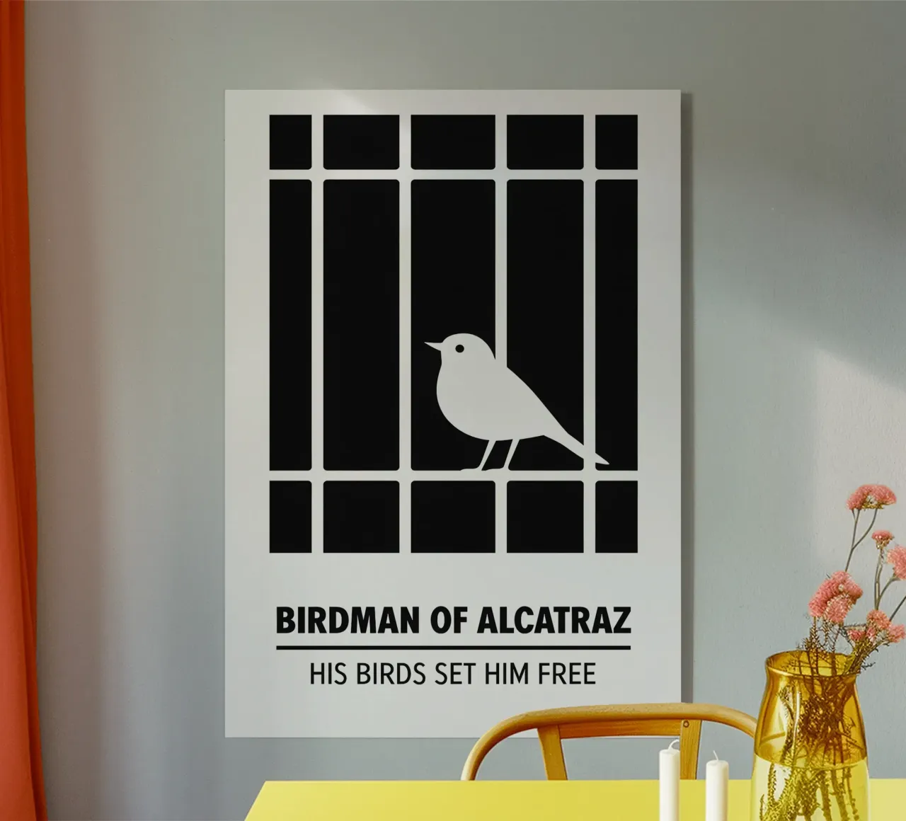 Birdman Of Alcatraz Print plexiglass da MoviesArt