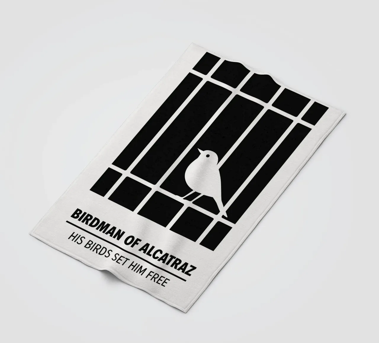 Birdman Of Alcatraz Print coperta in pile da MoviesArt