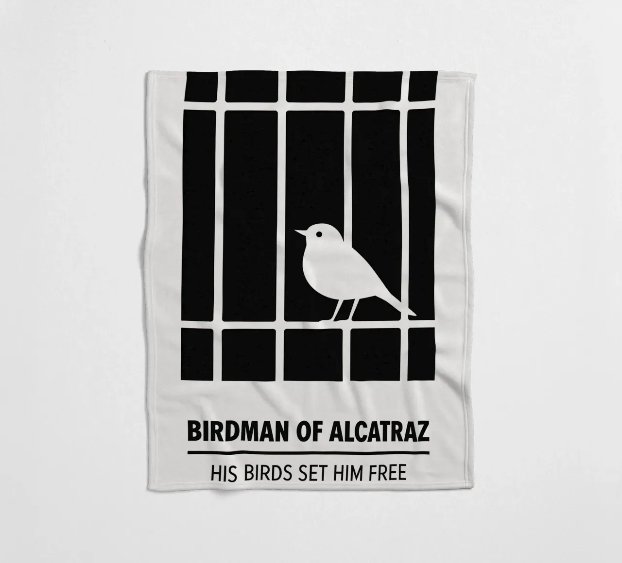 Birdman Of Alcatraz Print coperta in pile da MoviesArt