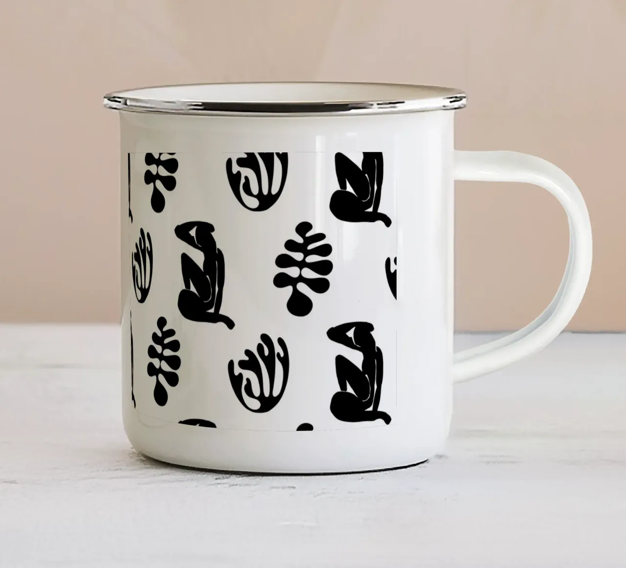 Pattern Love No 152 tazza in smalto da treechild