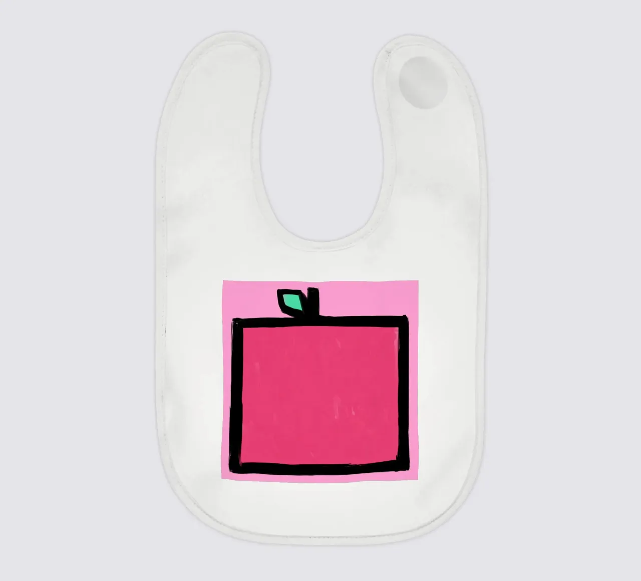 Apple baby bib by Johannes Lott Illustration