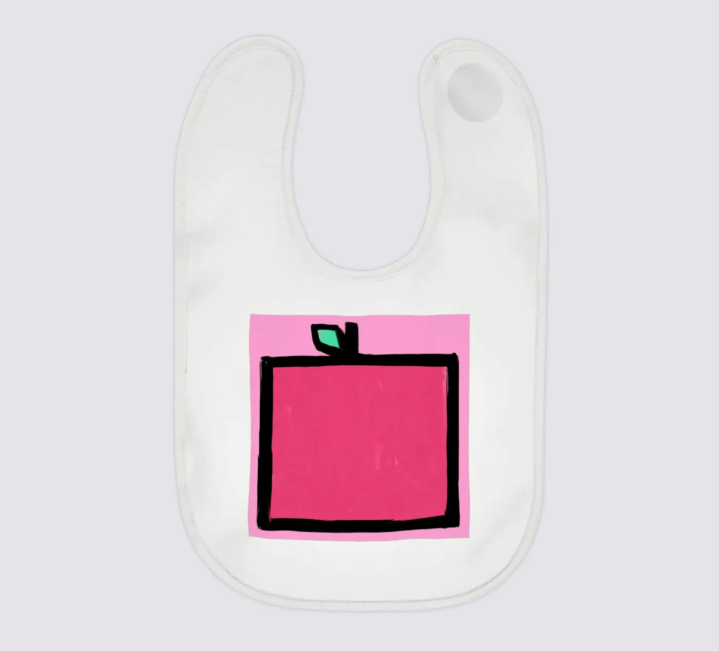 Apple baby bib by Johannes Lott Illustration