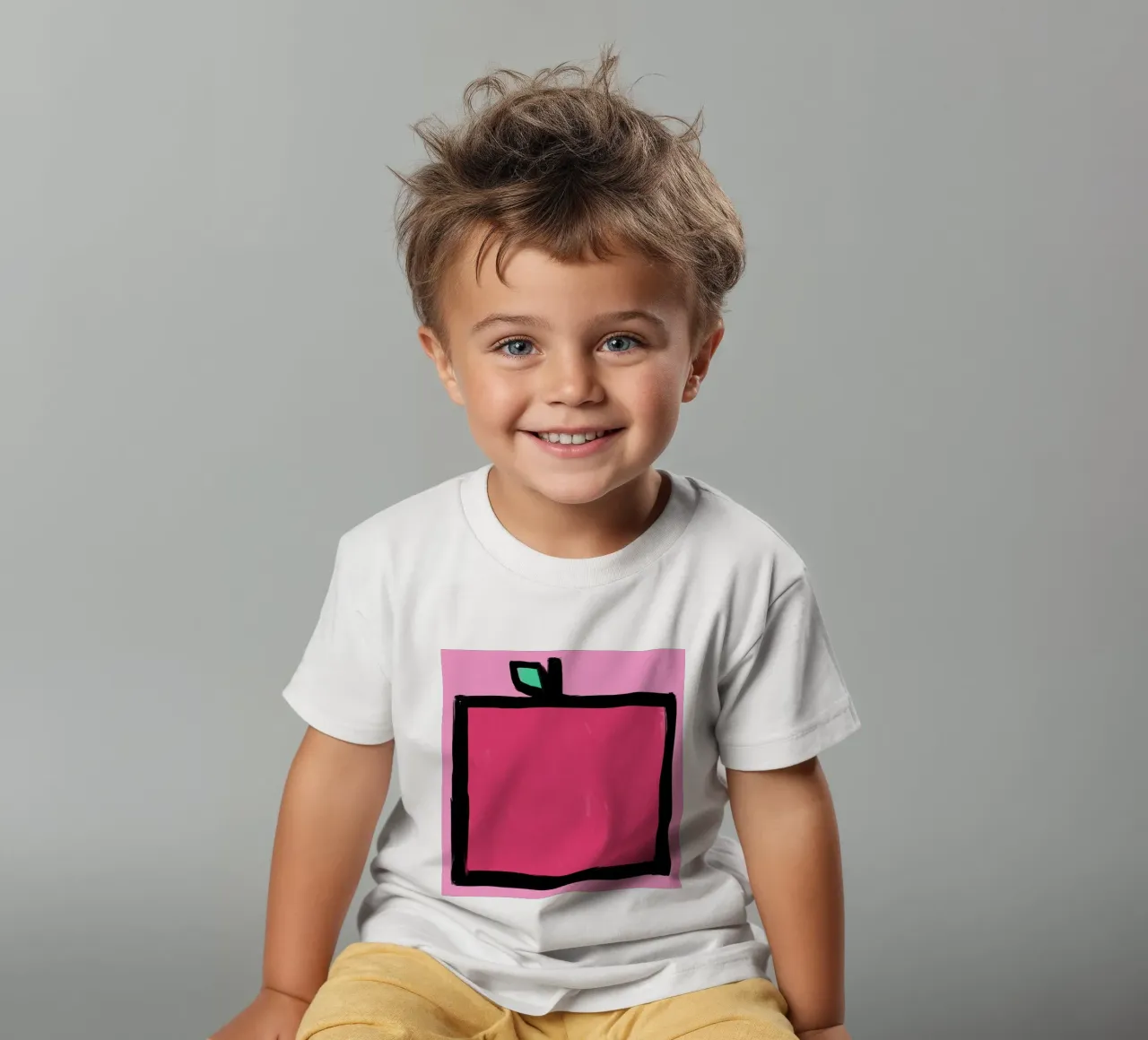 Mela t-shirt bambini da Johannes Lott Illustration