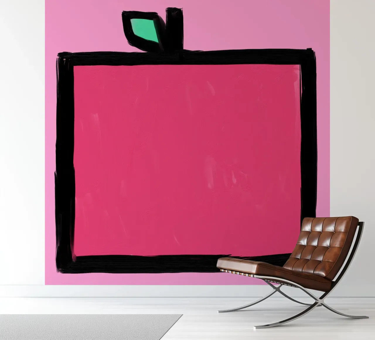 Apple fotobehang van Johannes Lott Illustration