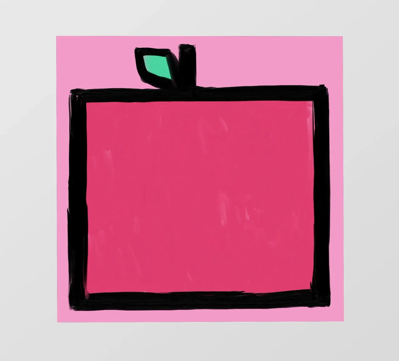 Apple fotobehang van Johannes Lott Illustration