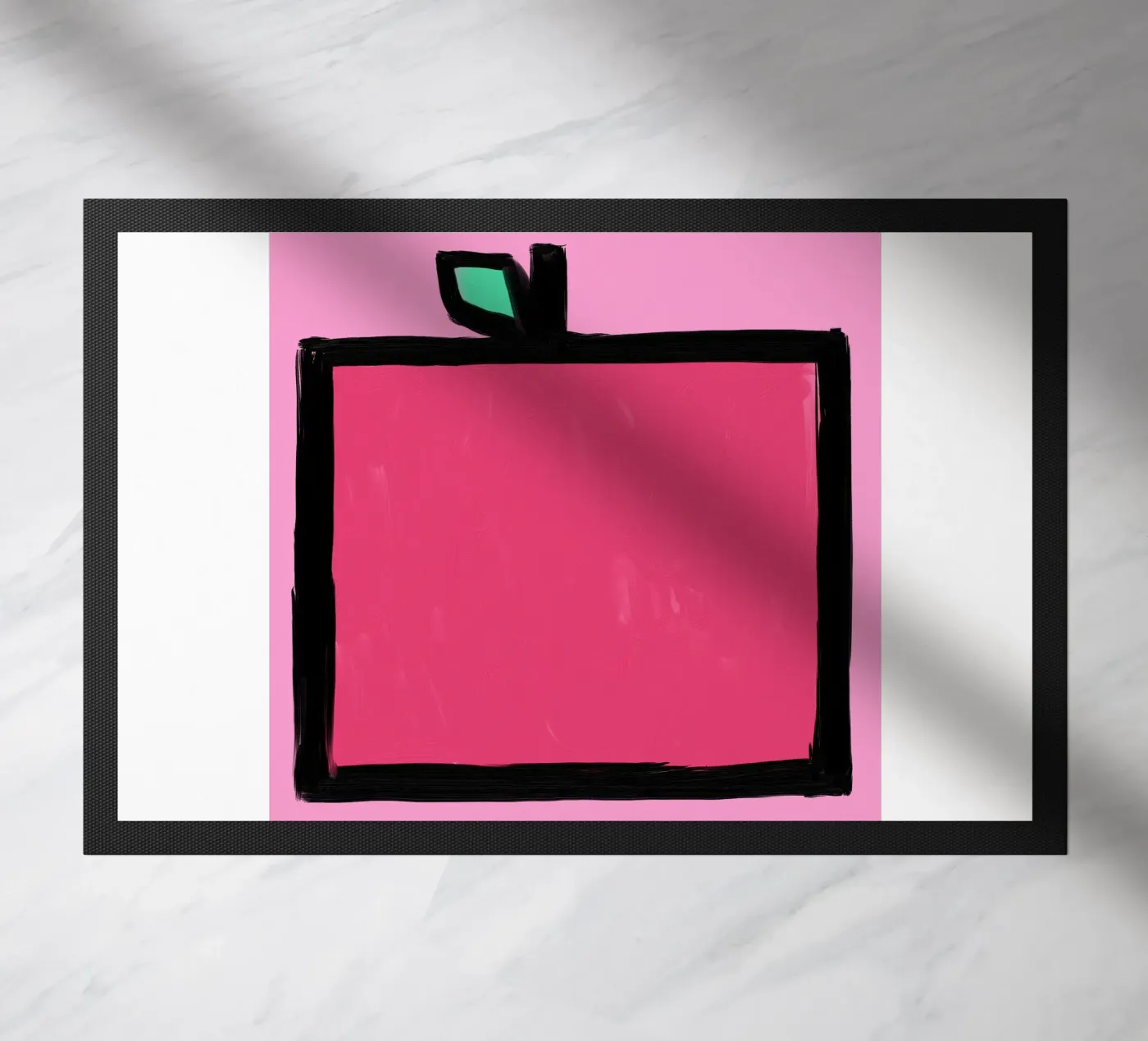 Apfel Fußmatte von Johannes Lott Illustration