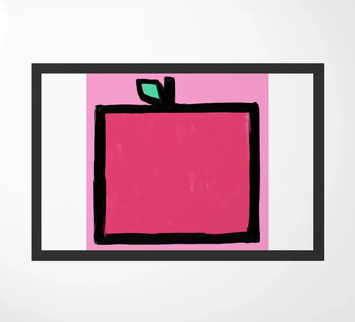 Apfel Fußmatte von Johannes Lott Illustration