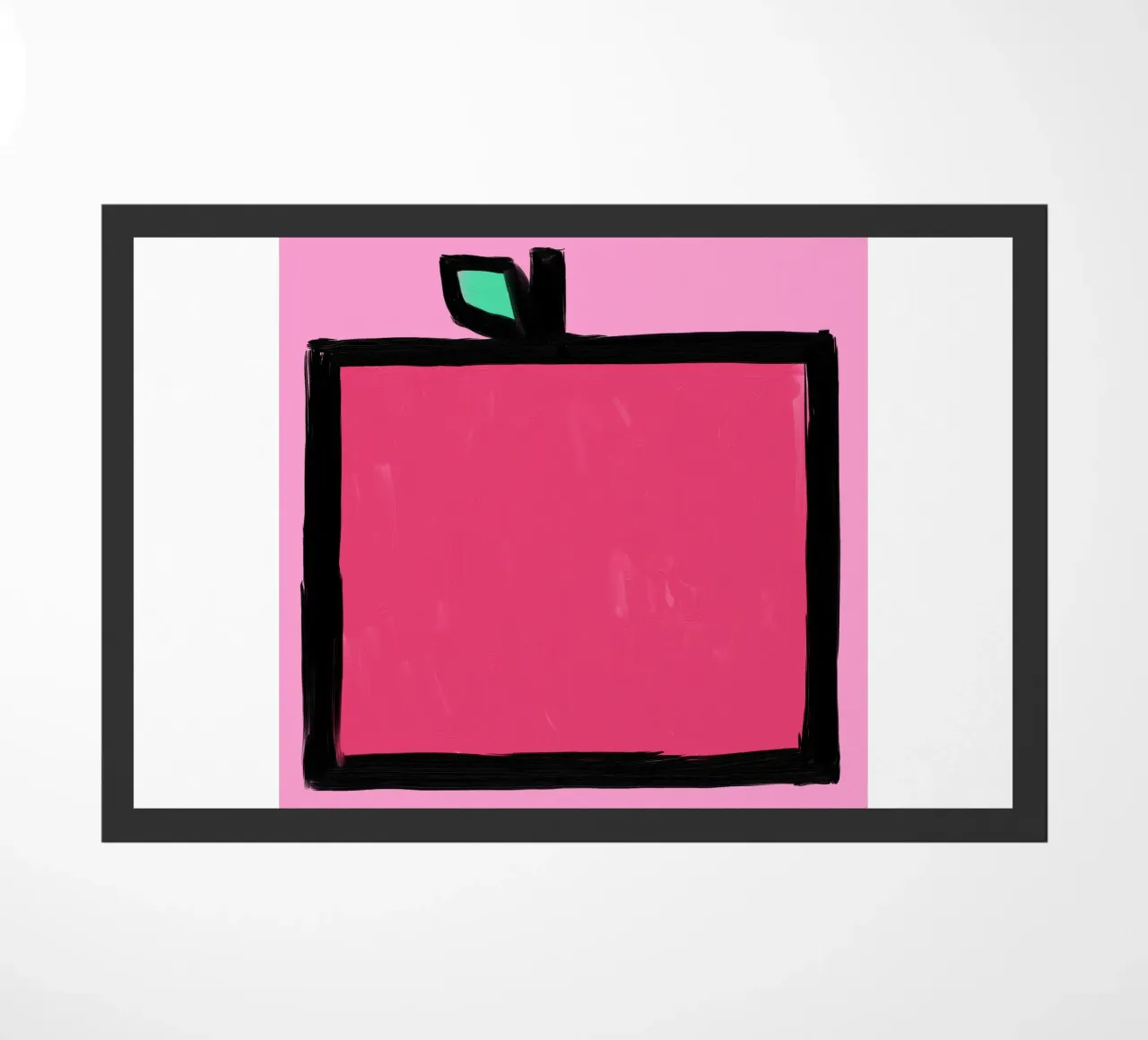 Apple doormat by Johannes Lott Illustration