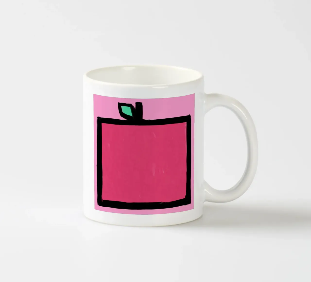 Apple ceramic mug by Johannes Lott Illustration