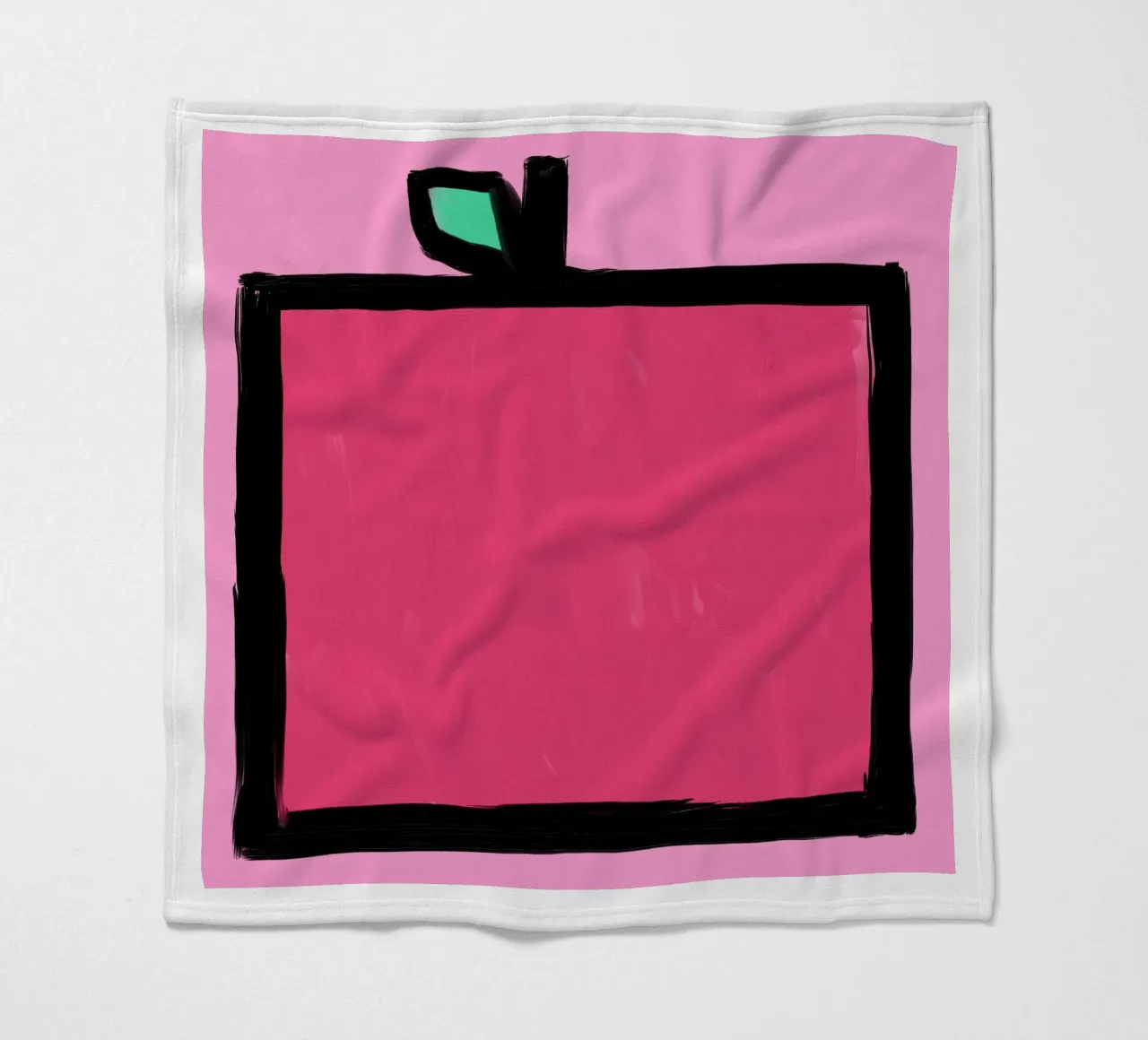 Apfel Fleecedecke von Johannes Lott Illustration