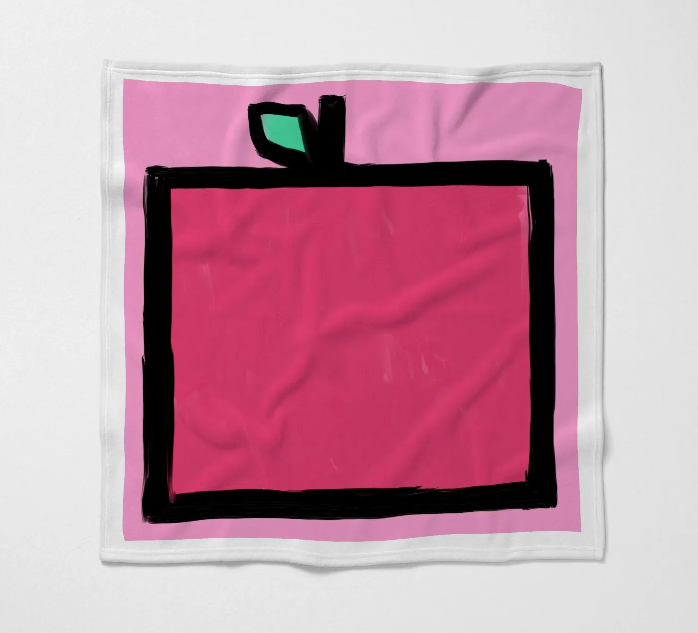Apple fleece blanket by Johannes Lott Illustration