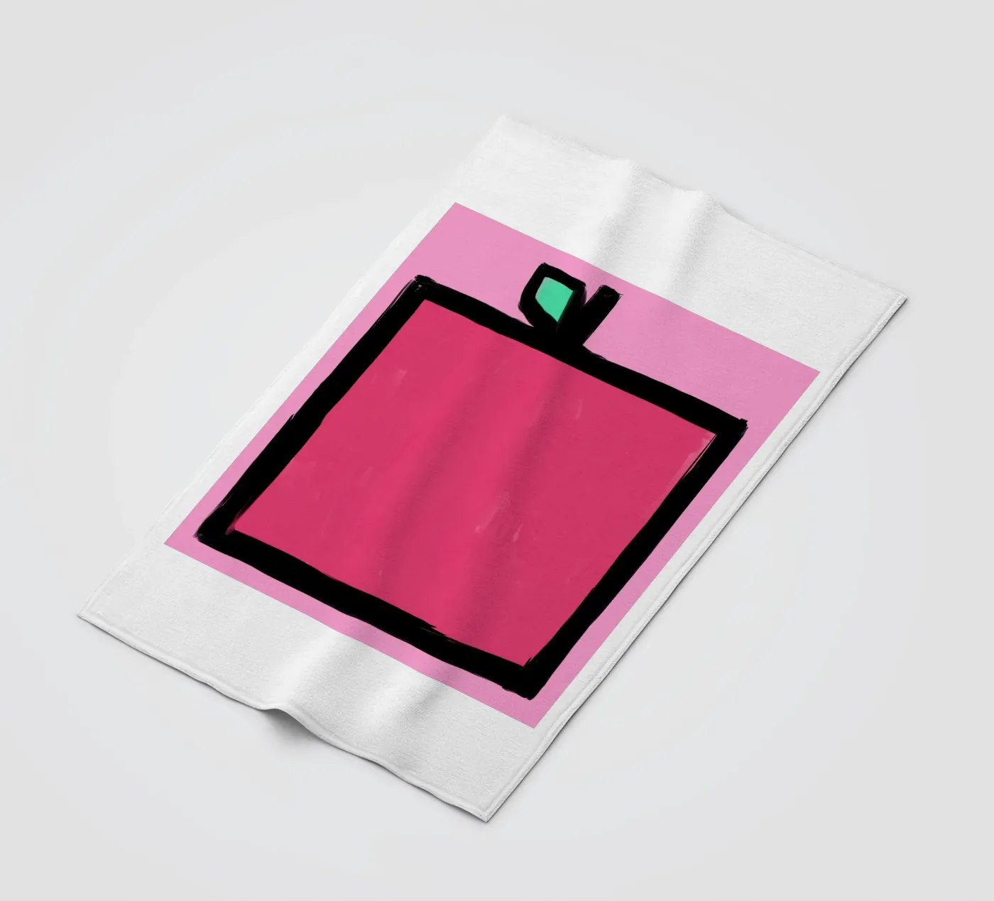 Apple fleece blanket by Johannes Lott Illustration