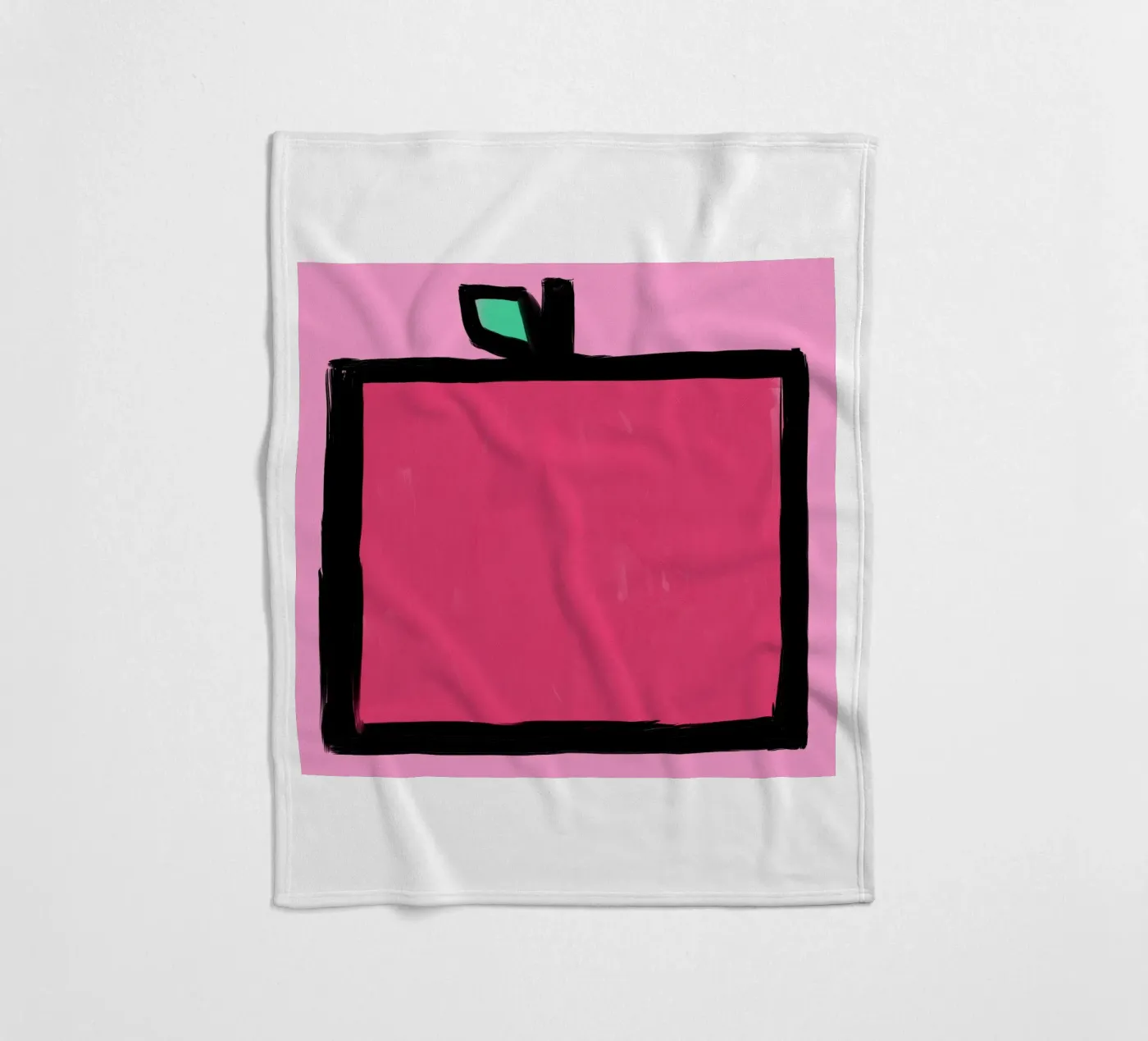 Apple fleece blanket by Johannes Lott Illustration