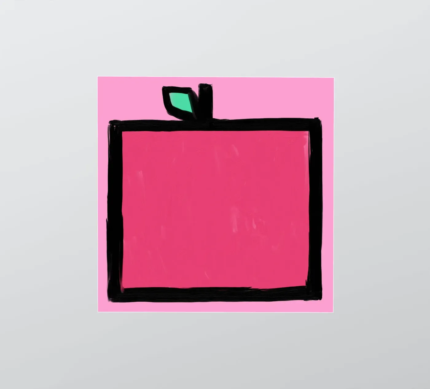 Appel sticker van Johannes Lott Illustration