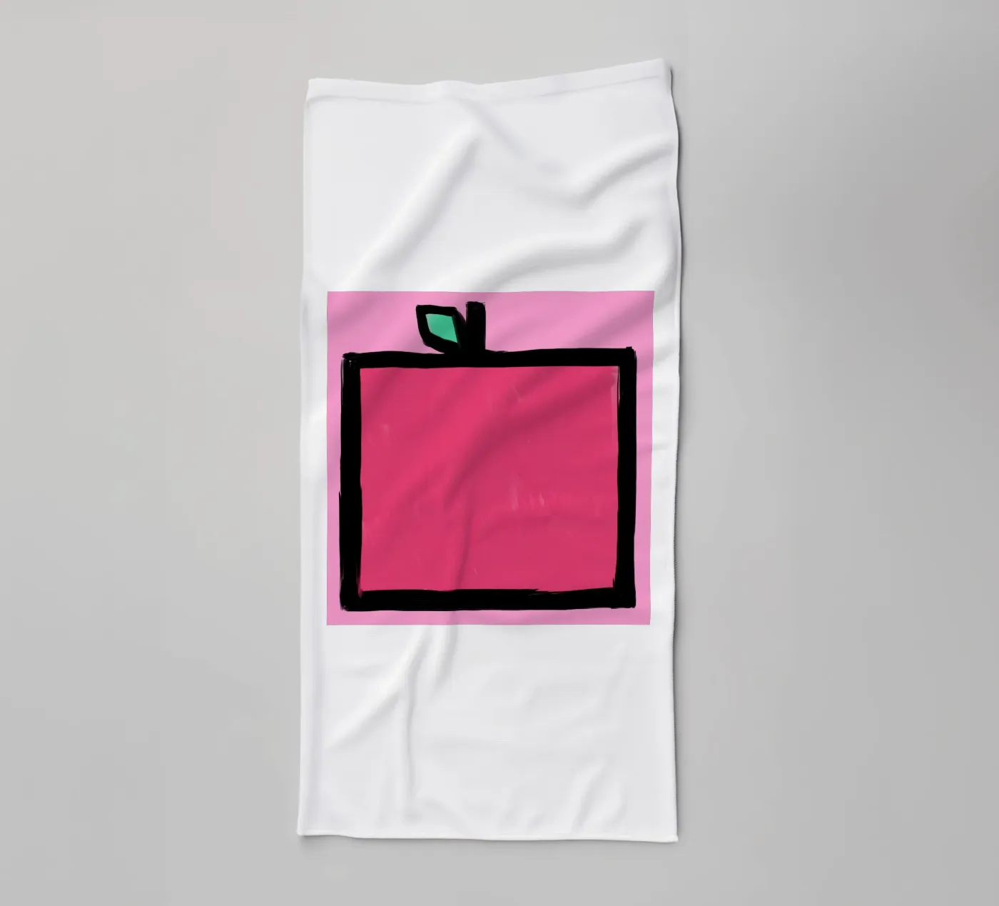 Apple towel by Johannes Lott Illustration
