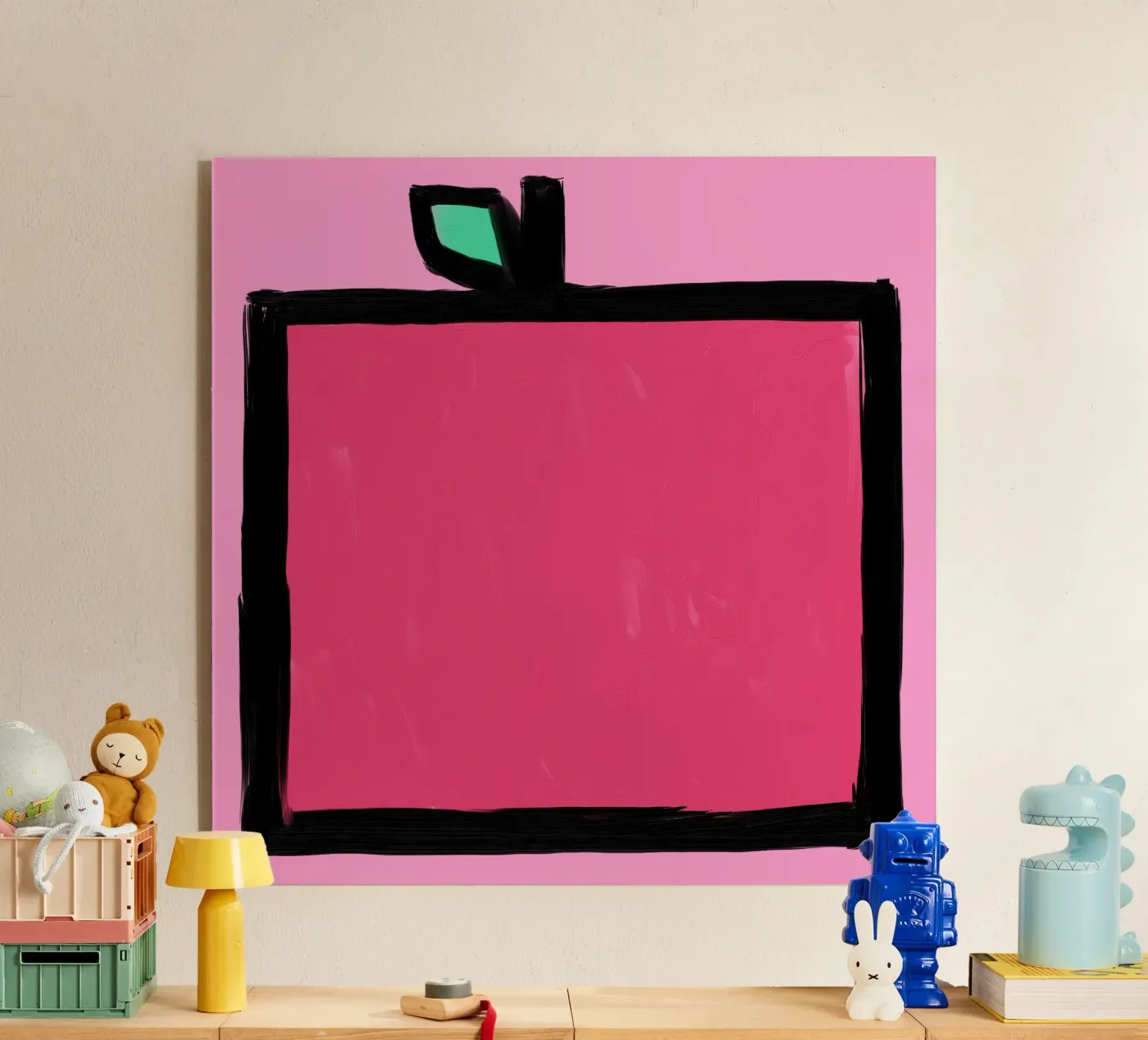 Appel acryl van Johannes Lott Illustration
