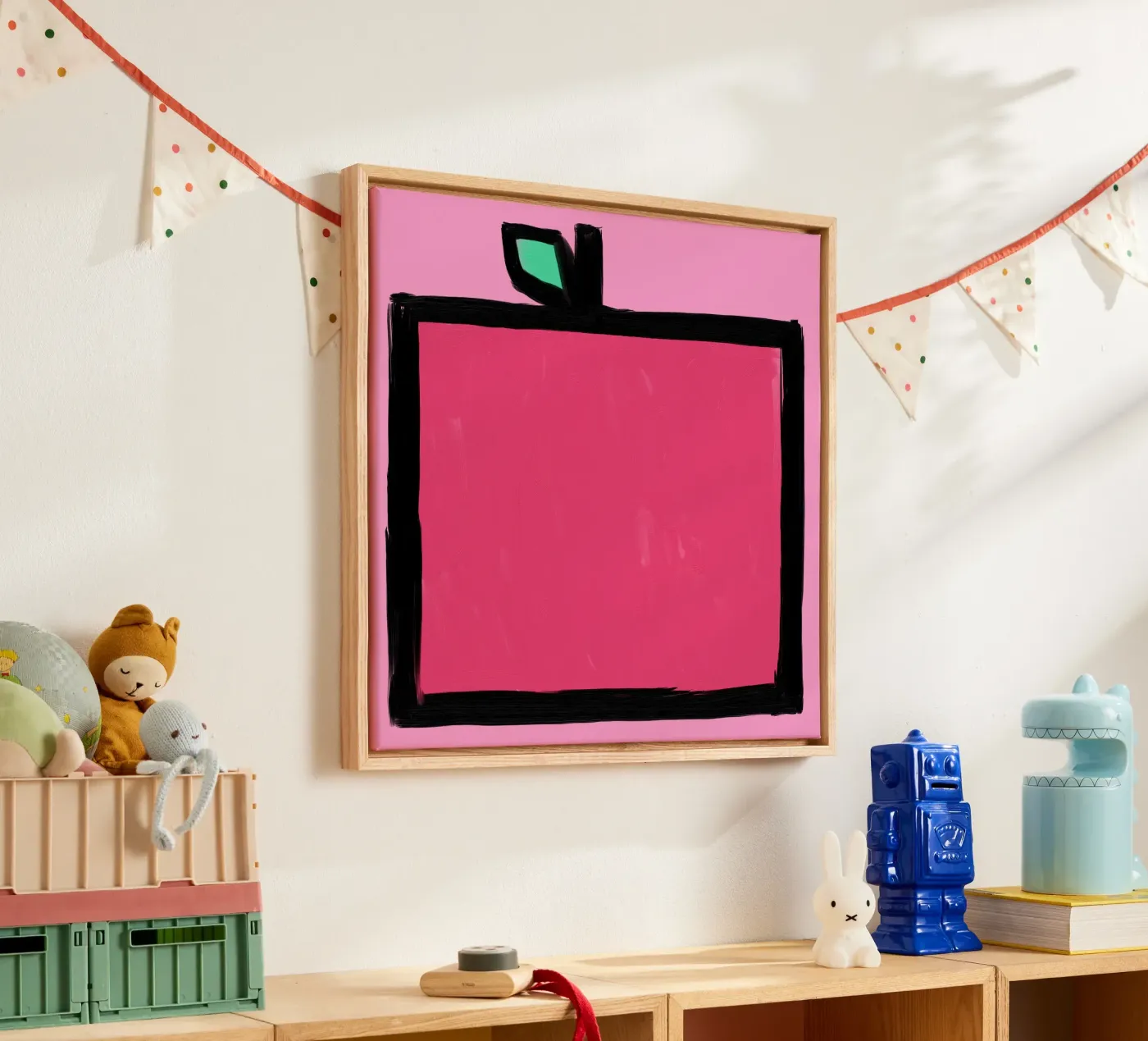 Appel canvas van Johannes Lott Illustration