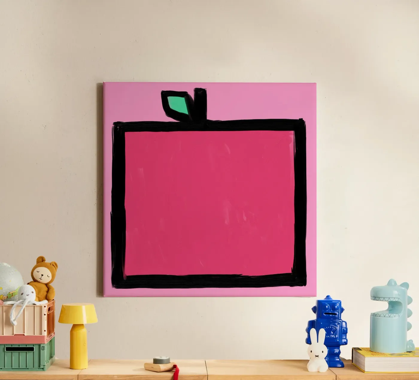 Appel canvas van Johannes Lott Illustration