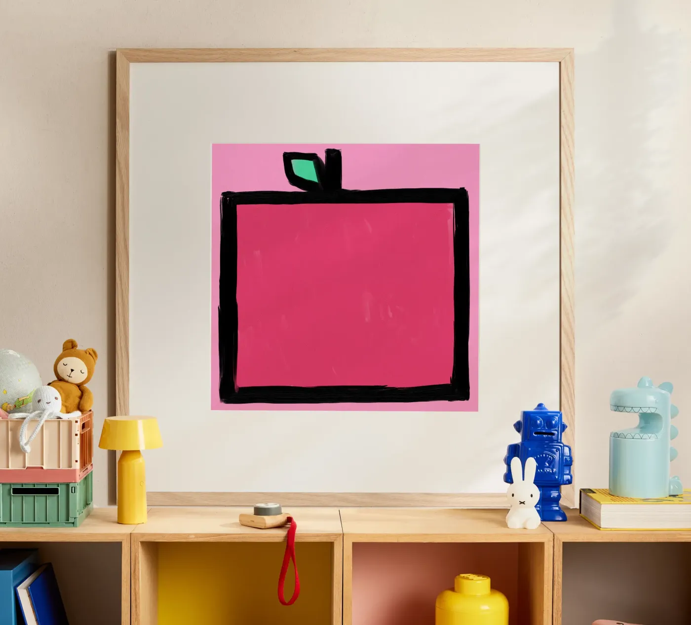 Apple poster van Johannes Lott Illustration
