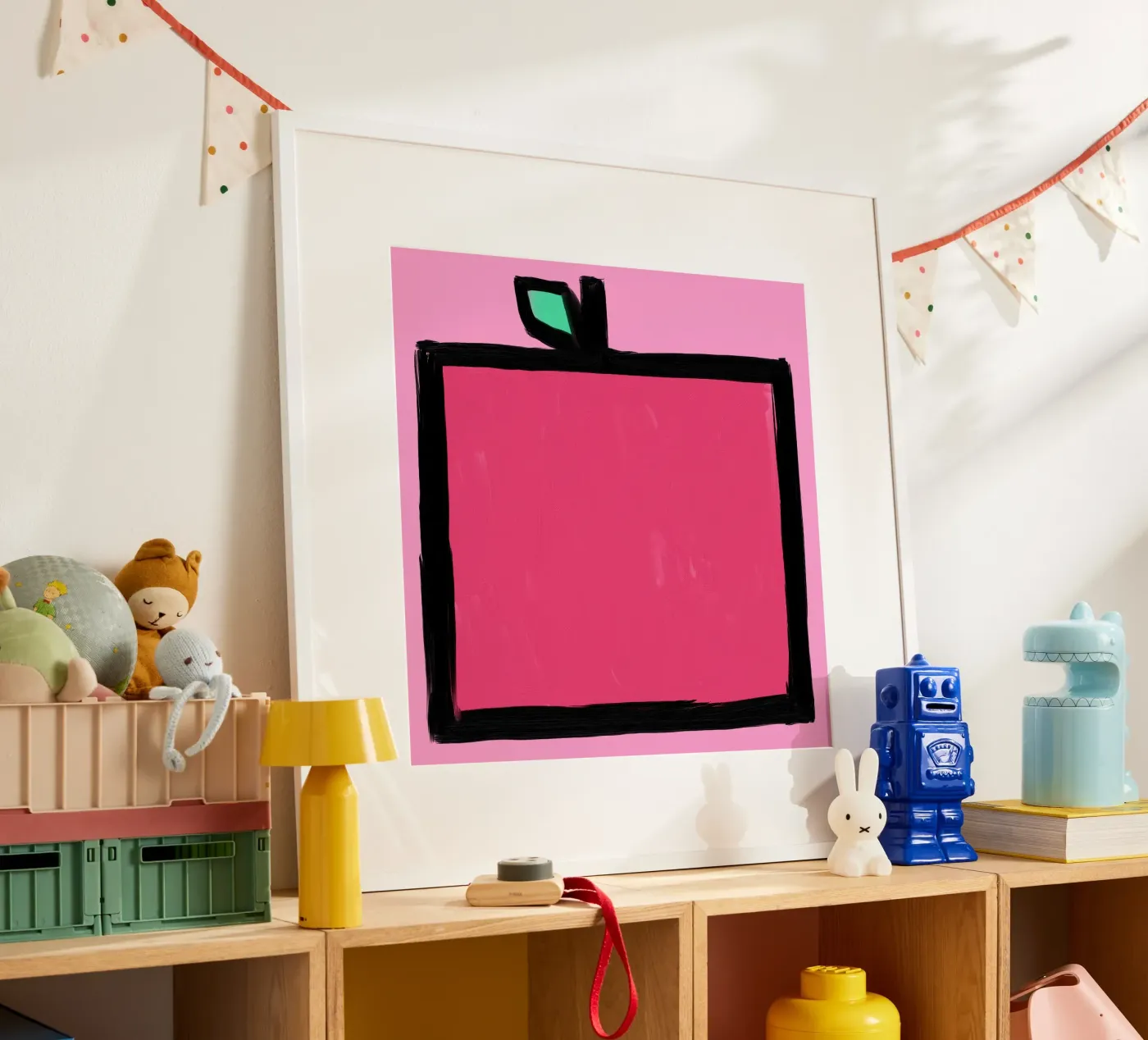 Apple poster van Johannes Lott Illustration