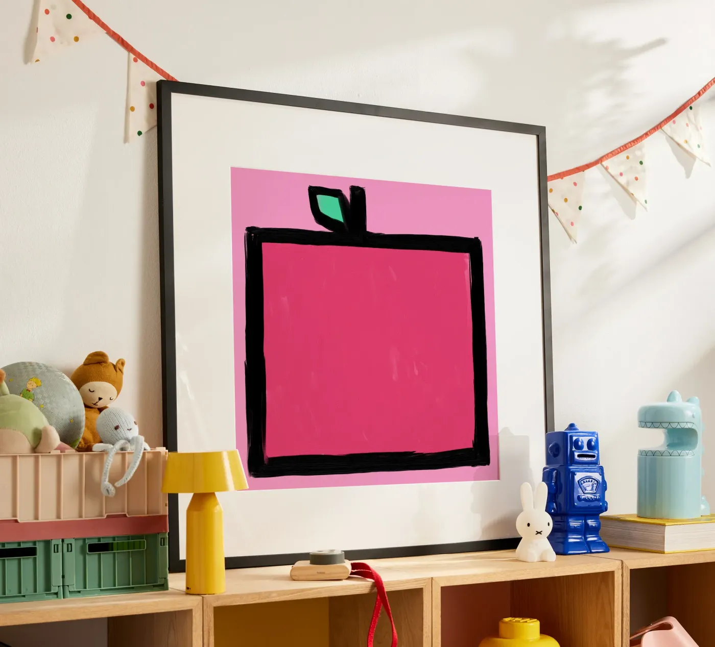 Apple poster van Johannes Lott Illustration